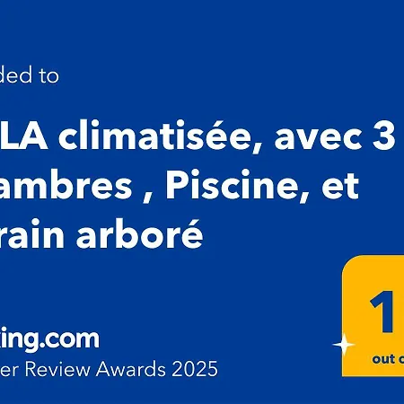 Climatisee, Avec 3 , Piscine, Et Terrain Arbore *